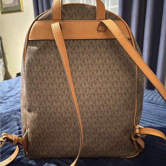 Michael Kors Brown Monogram Backpack